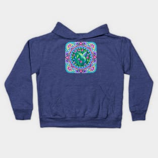 Lovely Hummingbird Mandala Kids Hoodie